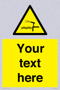 Custom warning water cannon